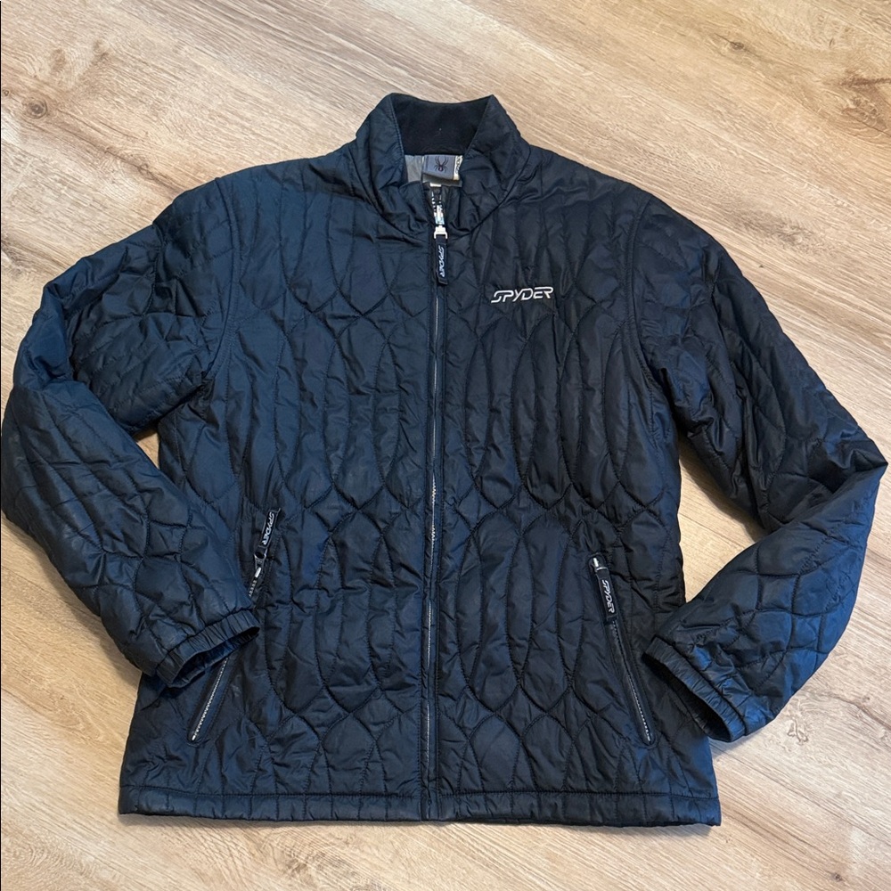 Spyder Black Quilted Jacket EUC